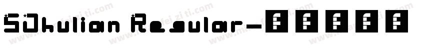 SJhulian Regular字体转换